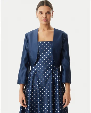 Bolero dama,  elegant, poliester, Albastru