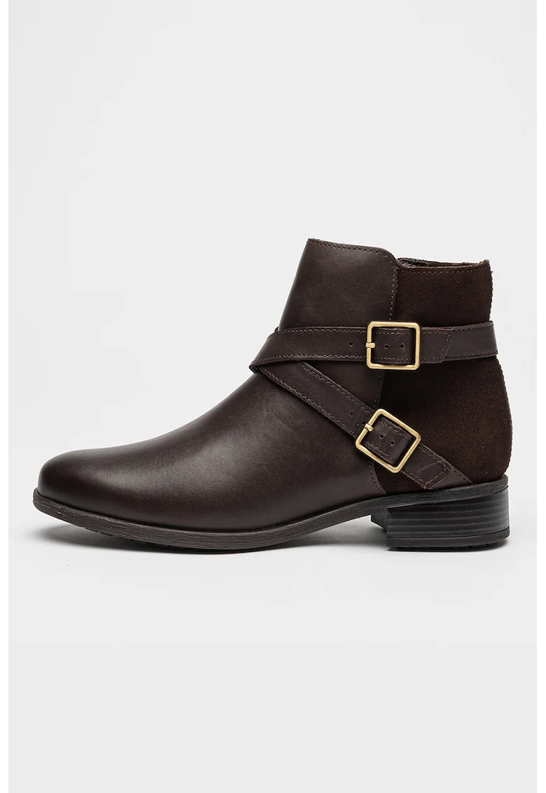 Botine din piele si piele intoarsa Havisham, Maro
