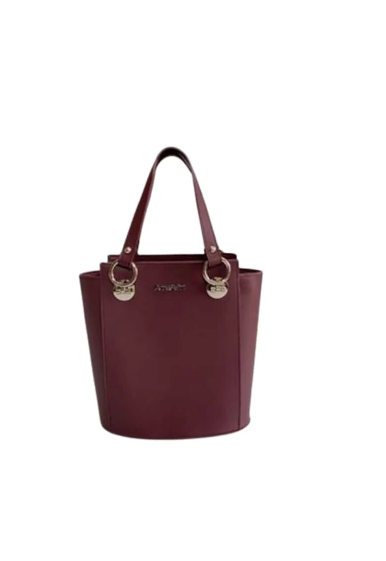 Geanta dama piele,  Elisabeth 8, bordo, 25x14x27 cm