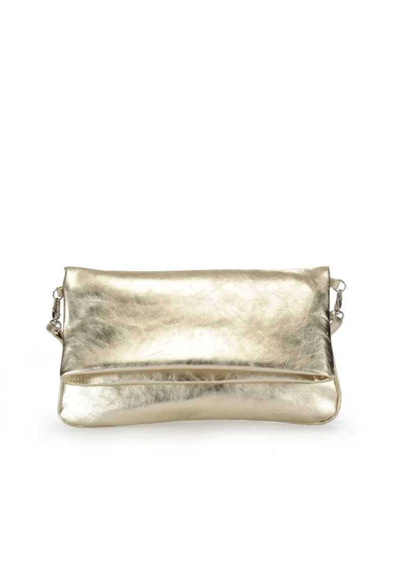 Geanta dama piele,  Laura 46, auriu, 30x3x18 cm