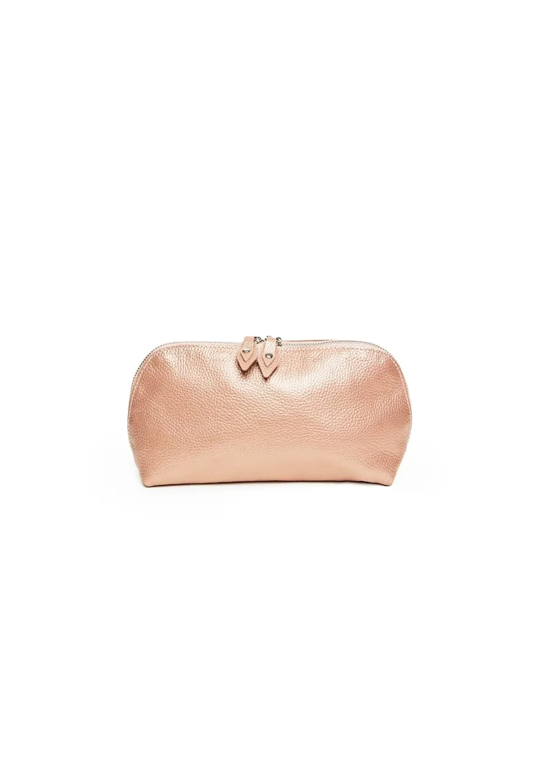 Geanta dama piele,  Portfard St. Tropez, roz inchis, 23 x 8 x 14 cm