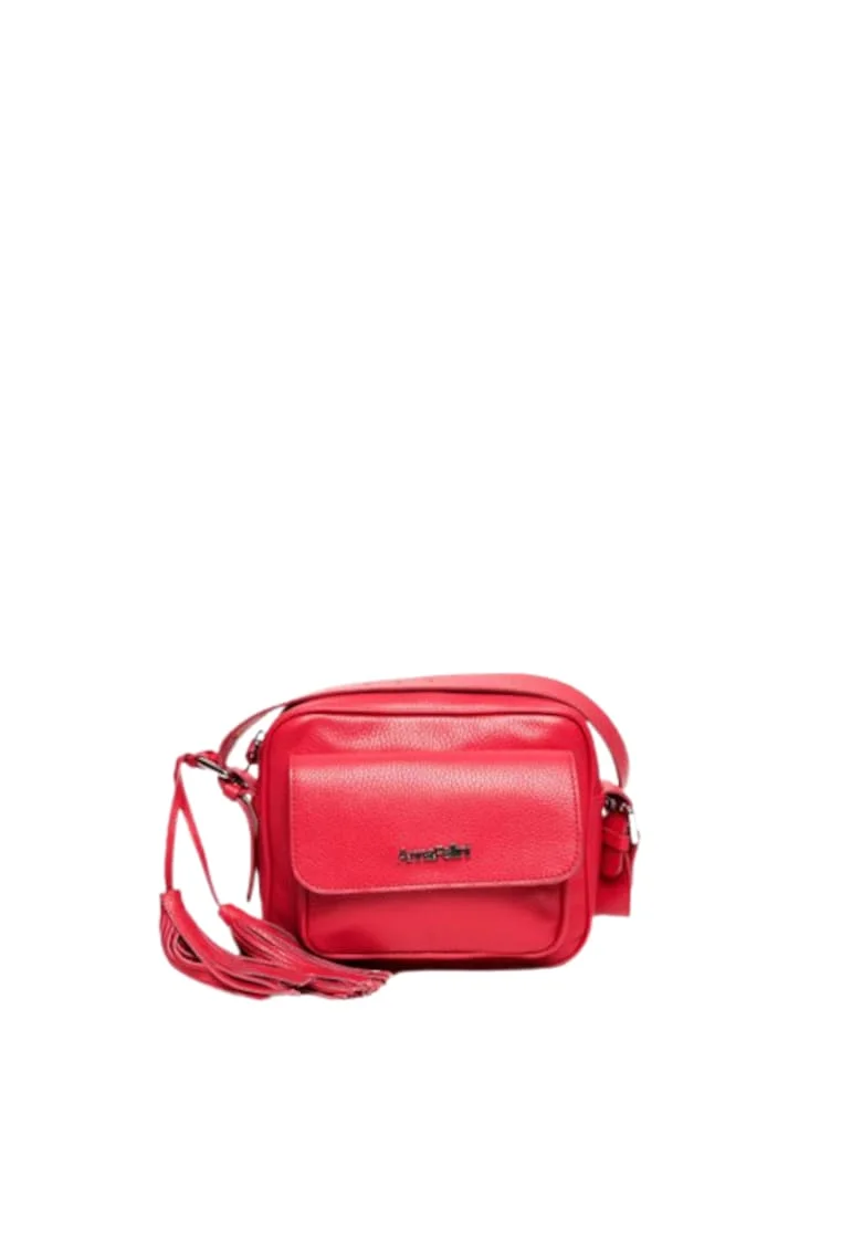 Geanta dama piele,  Lucy, fucsia, 22x10x17 cm