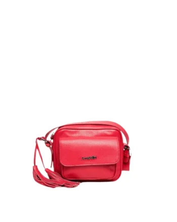 Geanta dama piele,  Lucy, fucsia, 22x10x17 cm