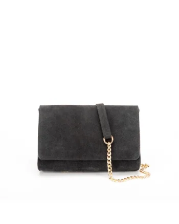 Geanta dama piele,  Plic Laura 41 CR, negru, 26x7x17 cm