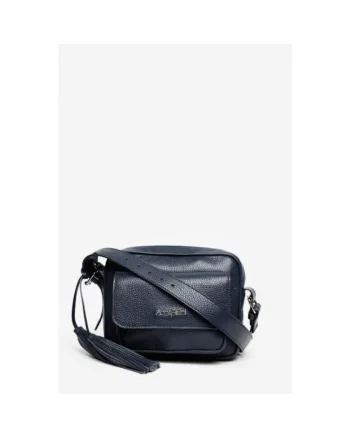 Geanta dama piele,  Lucy, bleumarin, 22x10x17 cm