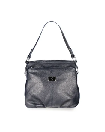 Geanta dama piele,  Eduard 5, bleumarin, 28x4x26 cm
