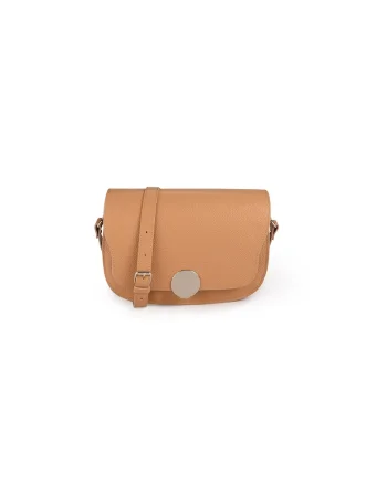 Geanta dama piele,  Cara, coniac, 29 x 9 x 19 cm