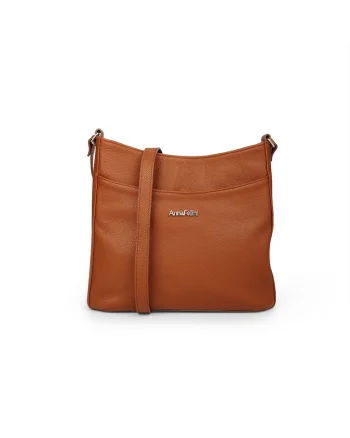 Geanta dama piele,  Josefine, coniac, 31 x 11 x 25 cm