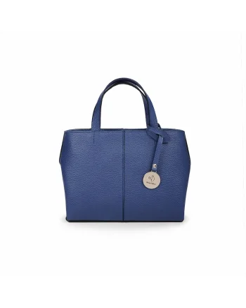 Geanta dama piele,  Cosulet Ana mic, albastru, 31 x 14 x 20 cm