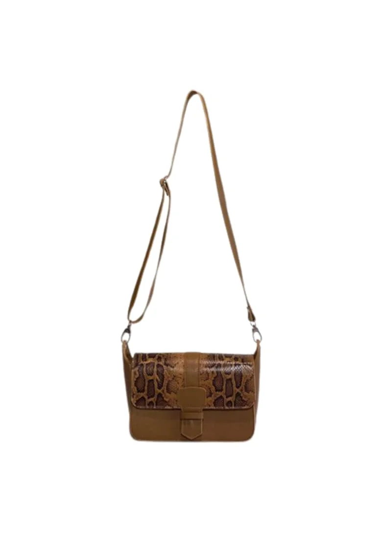 Geanta dama piele,  Adora, coniac, 27x14x18 cm