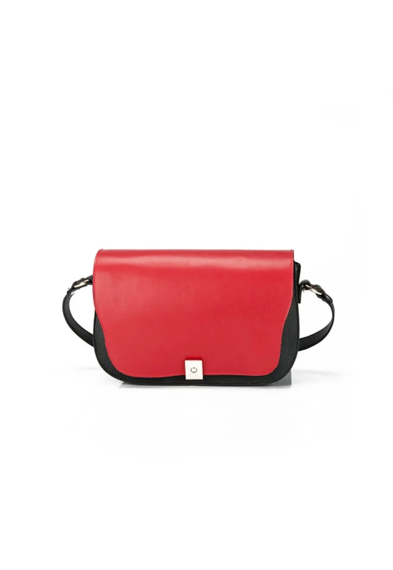 Geanta dama piele,  Cara, negru, 29x9x19 cm