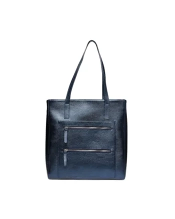 Geanta dama piele,  Holly, 33x10x34, Bleumarin