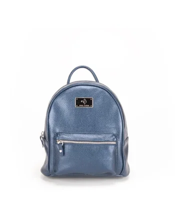 Geanta dama piele,  Rucsac 3 mijlociu, 23x13x23, Bleumarin