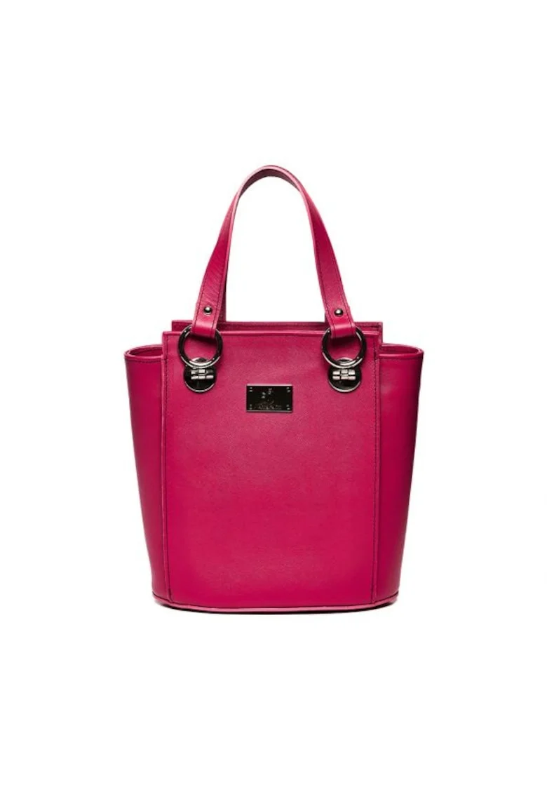 Geanta dama piele,  Elisabeth 8, 25x14x27, Fucsia