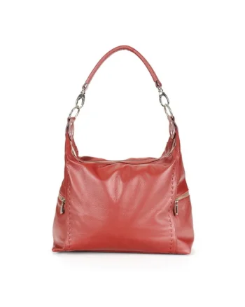 Geanta dama piele,  Saculet Dora, 42x12x42, Visiniu