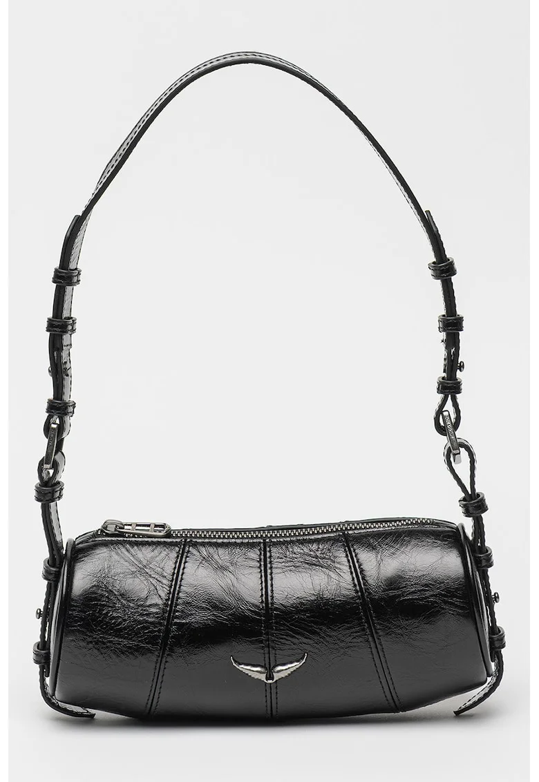 Geanta baguette de piele Le Roudoudou, Negru