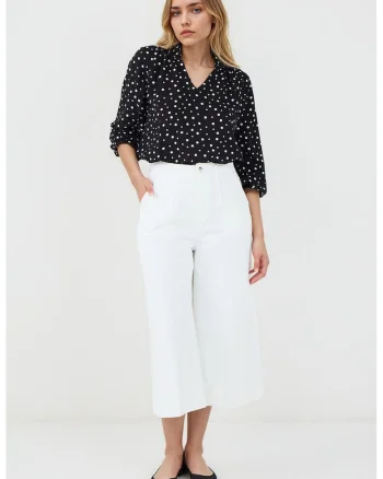 Bluza cu imprimeu buline, Negru