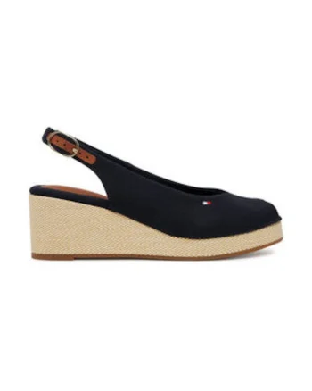 Sandale de dama,  material textil, albastru, Albastru