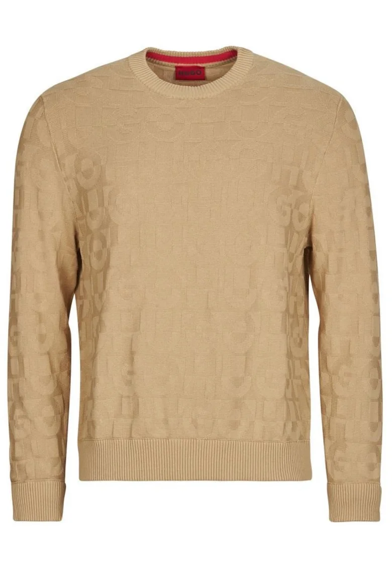Bluza cu model logo Splittum - 45257, Bej