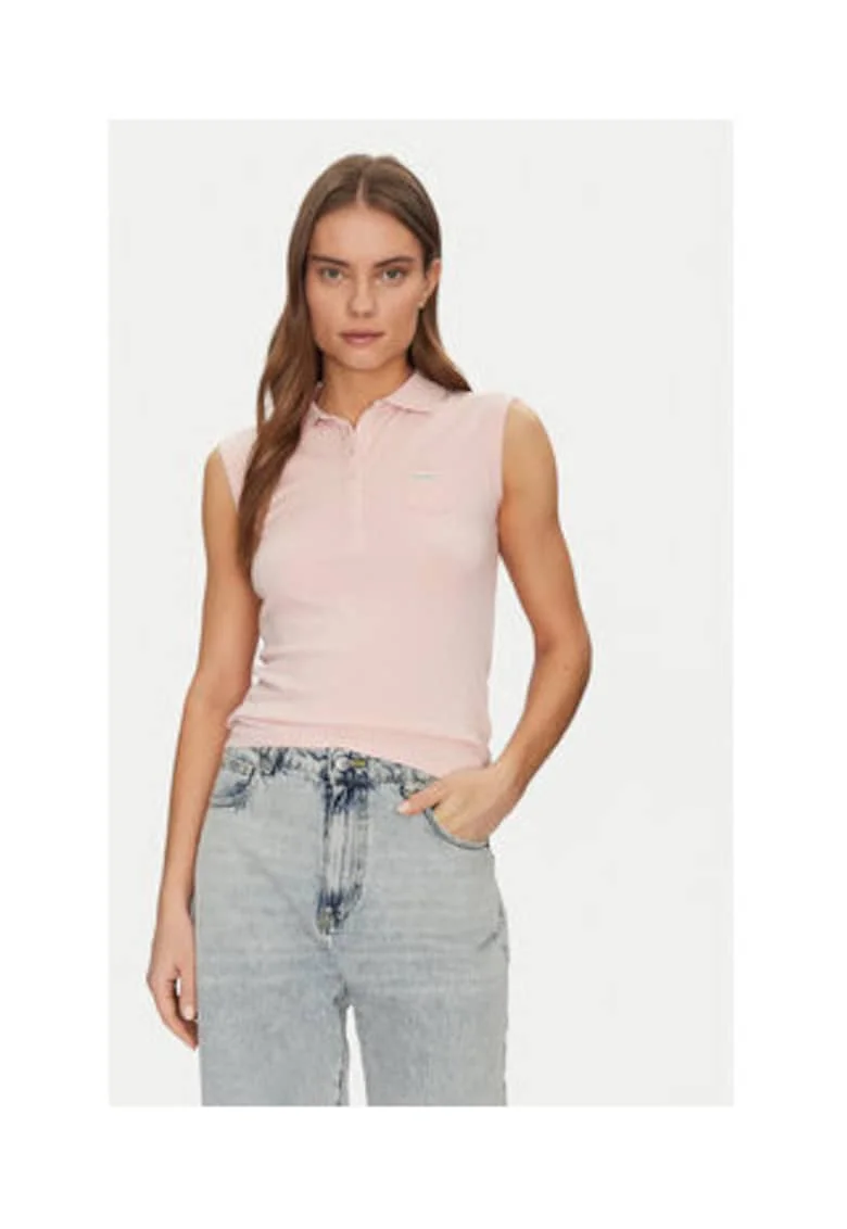 Tricou polo clasic, Bej