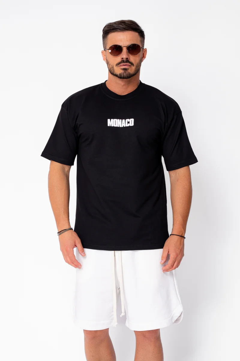 Tricou Monaco imprimat Black