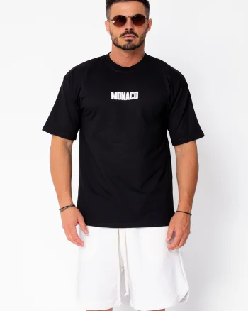 Tricou Monaco imprimat Black