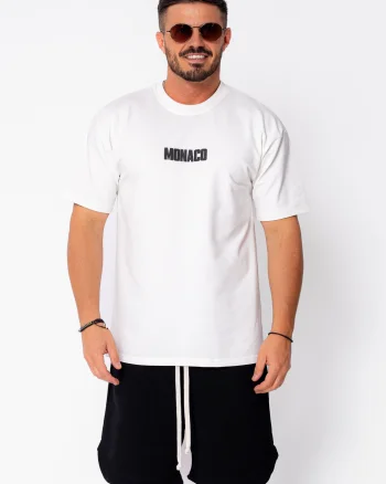 Tricou Monaco imprimat Off White