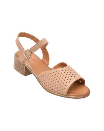 Sandale PASS COLLECTION bej, W160028, din piele naturala
