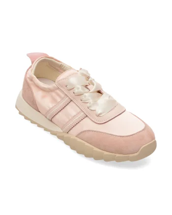 Pantofi sport PASS COLLECTION roz, SH60009, din material textil si piele naturala