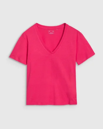 Tricou dama,  supradimensionat, roz, Roz