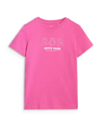 Tricou Fete Bumbac  Junior, Junior - 48945, Roz