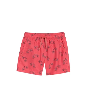 Pantaloni scurti de surf pentru baieti  rosii