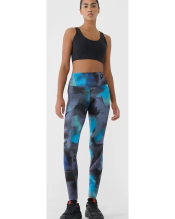 Colanti de antrenament femei  talie inalta, croiala subtire, multicolor, material sintetic
