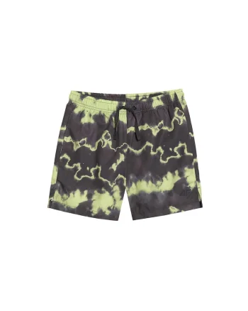 Pantaloni scurti de plaja pentru baieti  negru/verde