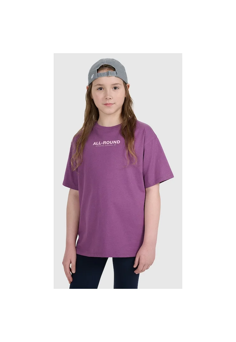 Tricou Fete Oversize Bumbac  Junior - 67451, Violet inchis