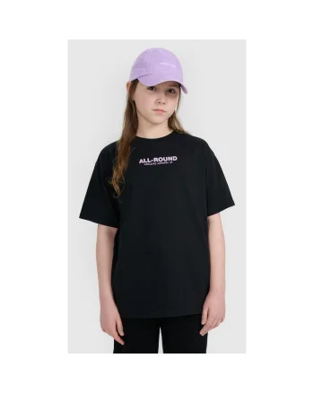 Tricou Oversize Fete  Bumbac - 49123, Negru