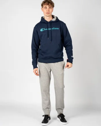 Hanorac regular fit cu logo, Midnight Blue