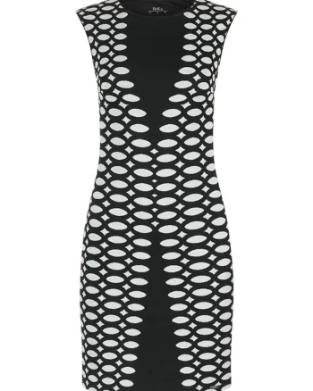 Rochie cambrata cu motive geometrice