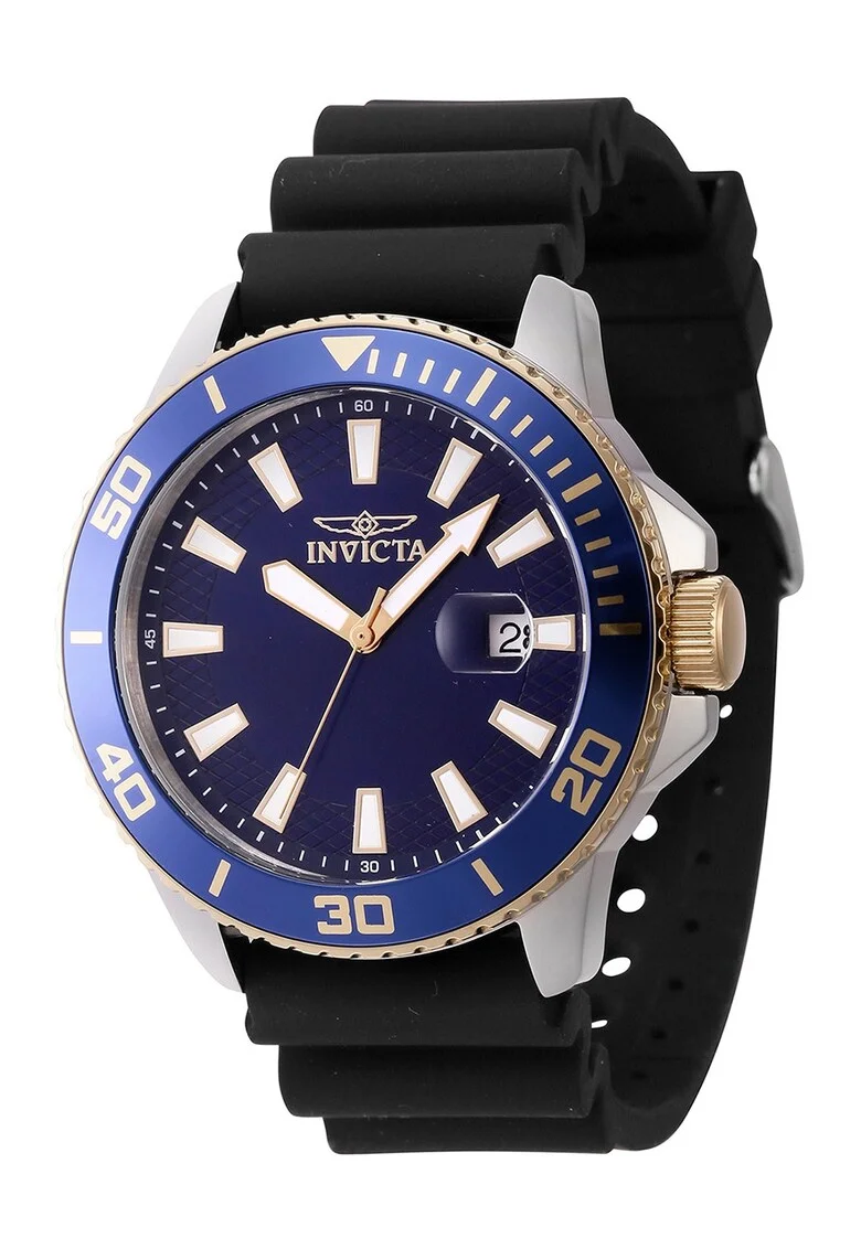 Ceas din silicon Pro Diver,Negru, Albastru