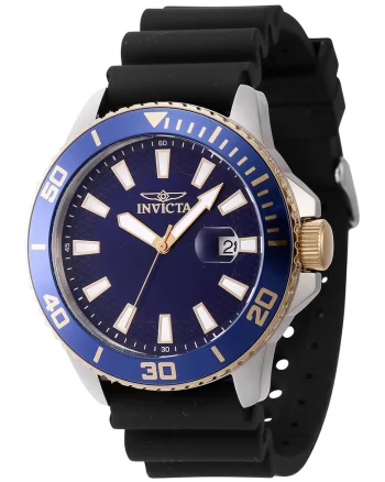 Ceas din silicon Pro Diver,Negru, Albastru