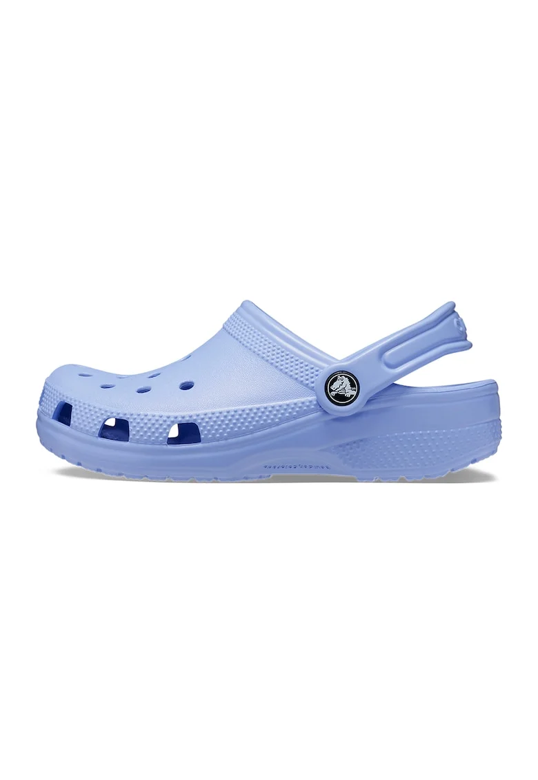 Saboti slingback cu perforatii, Albastru lavanda