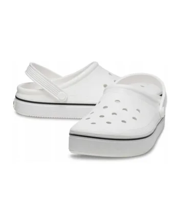 Saboti Femei,  Crocband Of Court 208371 Clog, Alb, Alb