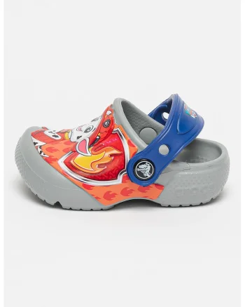 Saboti slingback cu model, Albastru