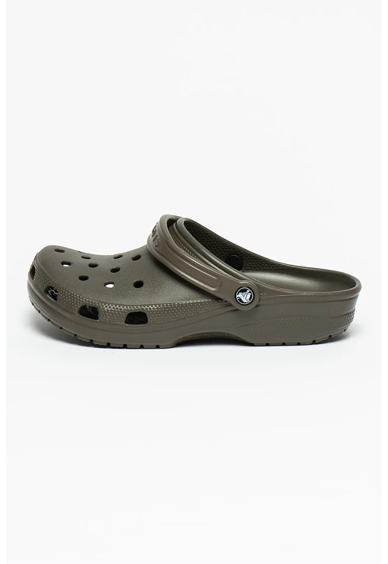 Saboti slingback roomy fit unisex Classic, Maro inchis