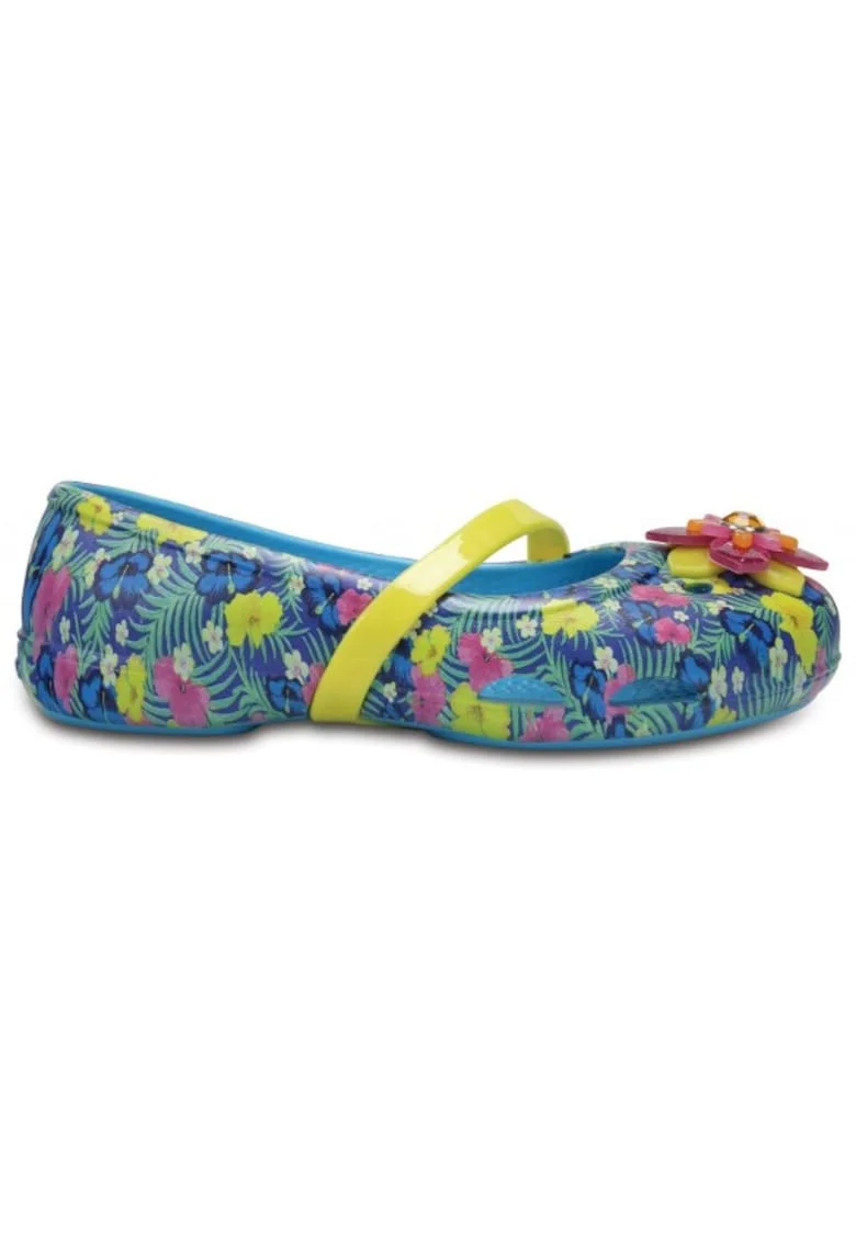 Balerini  Kids' Lina Graphic Flat - US Albastru - Electric Blue, Alb