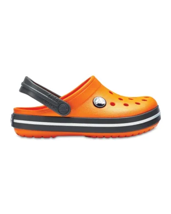 Saboti  Crocband Kids - C5 US Portocaliu - Blazing Orange/Slate Grey, Portocaliu
