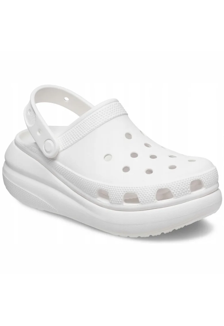Saboti slingback unisex de cauciuc, Alb