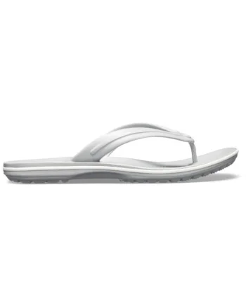 Slapi  Crocband Flip - US Gri - Light Grey/White, Gri