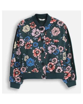 Jacheta bomber cu model floral