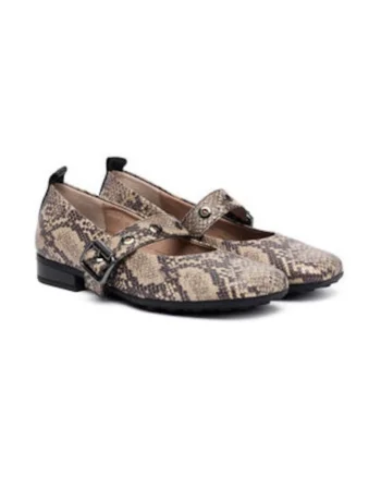 Pantofi dama  multicolor, Negru/Bej